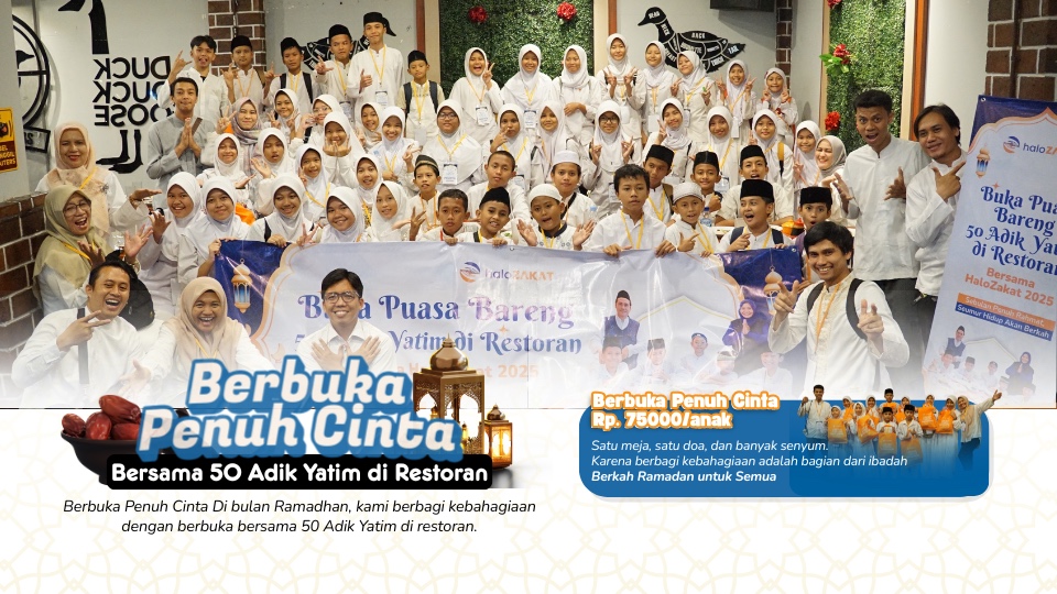 Berbuka Penuh Cinta Bersama 50 Adik Yatim di Restoran